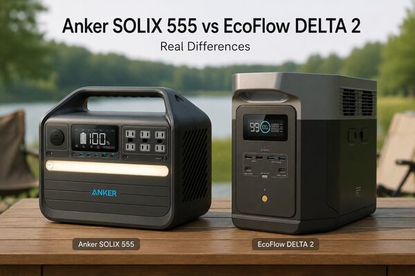 Anker SOLIX 555 vs EcoFlow DELTA 2